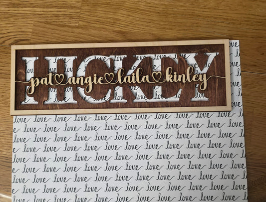 Mothers Day Sign Family personalized