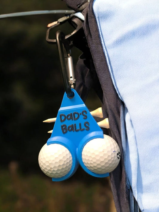 3D printed Dad's Balls golf ball holder personalized