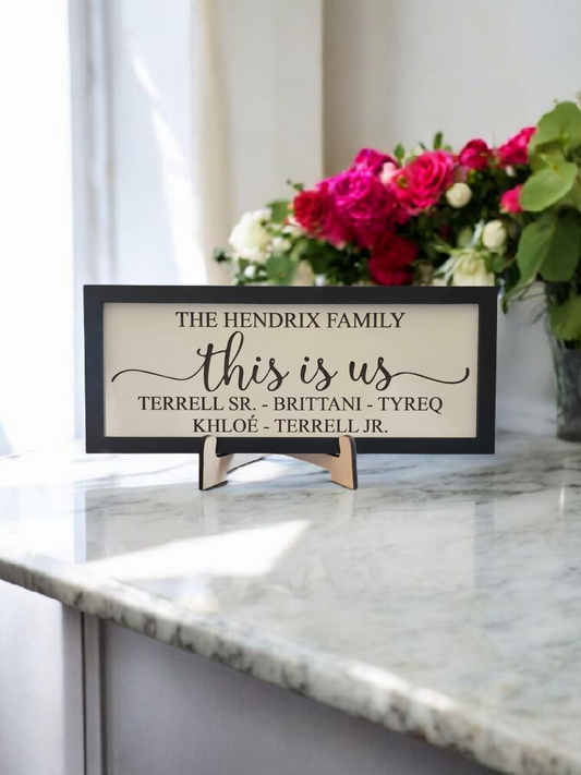 This is us personalized Family sign