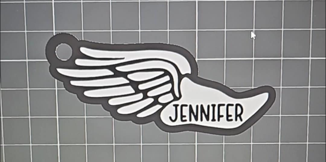 3D printed plastic sport keychains Personalized with name