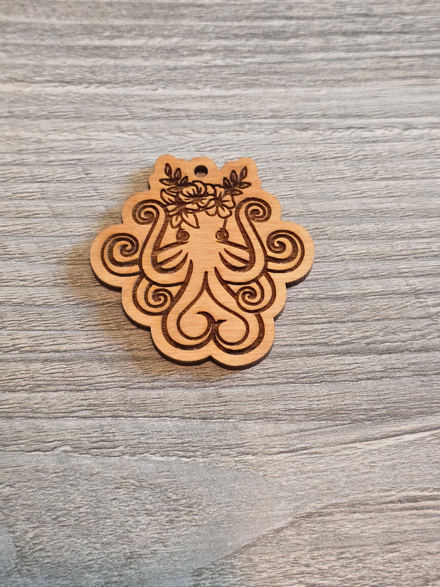 Floral animal keychains