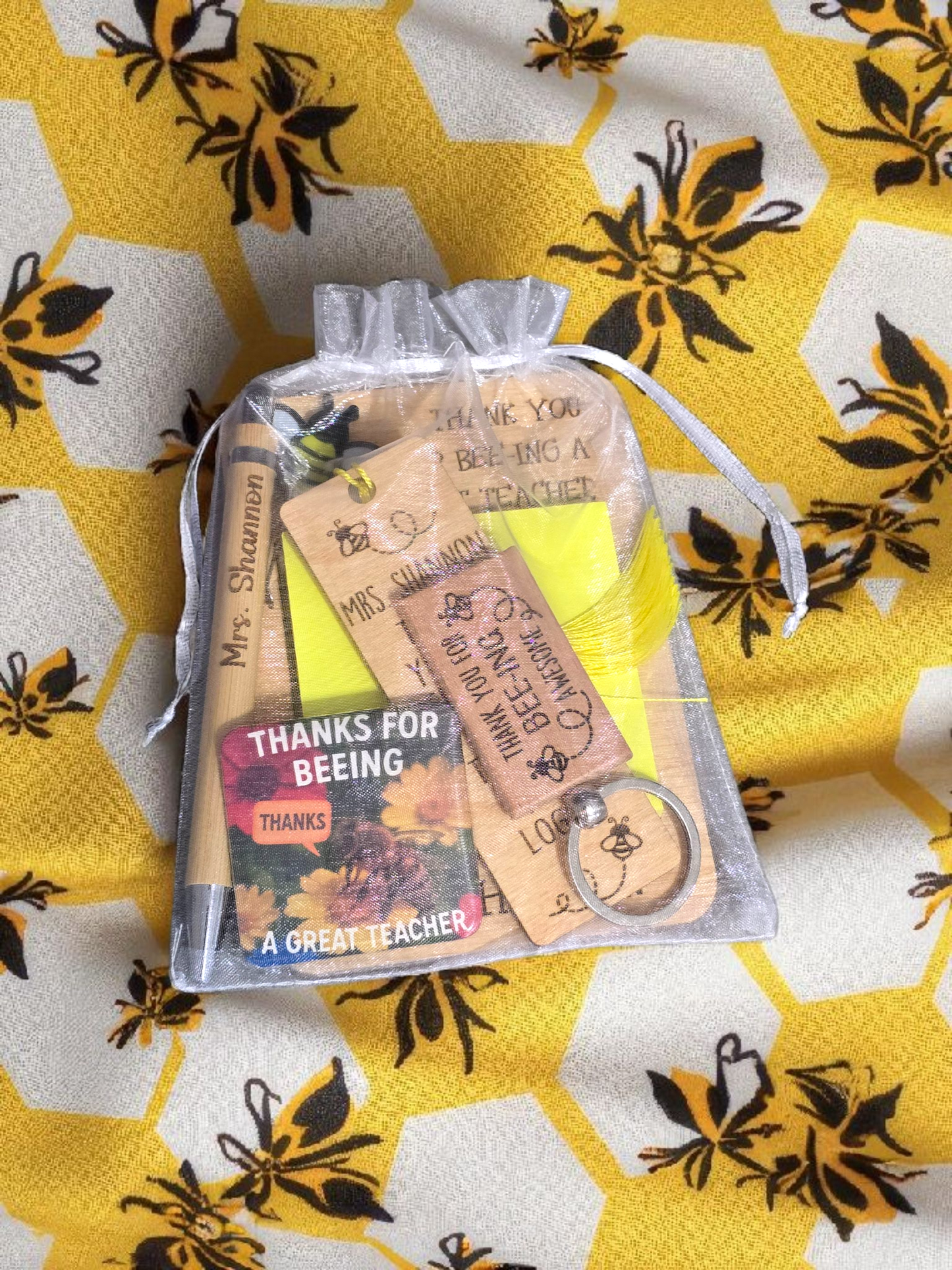 Bee Bundle Teacher Gift Set personalized