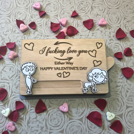 I fucking love you either way Happy Valentine's Day Personalized slider