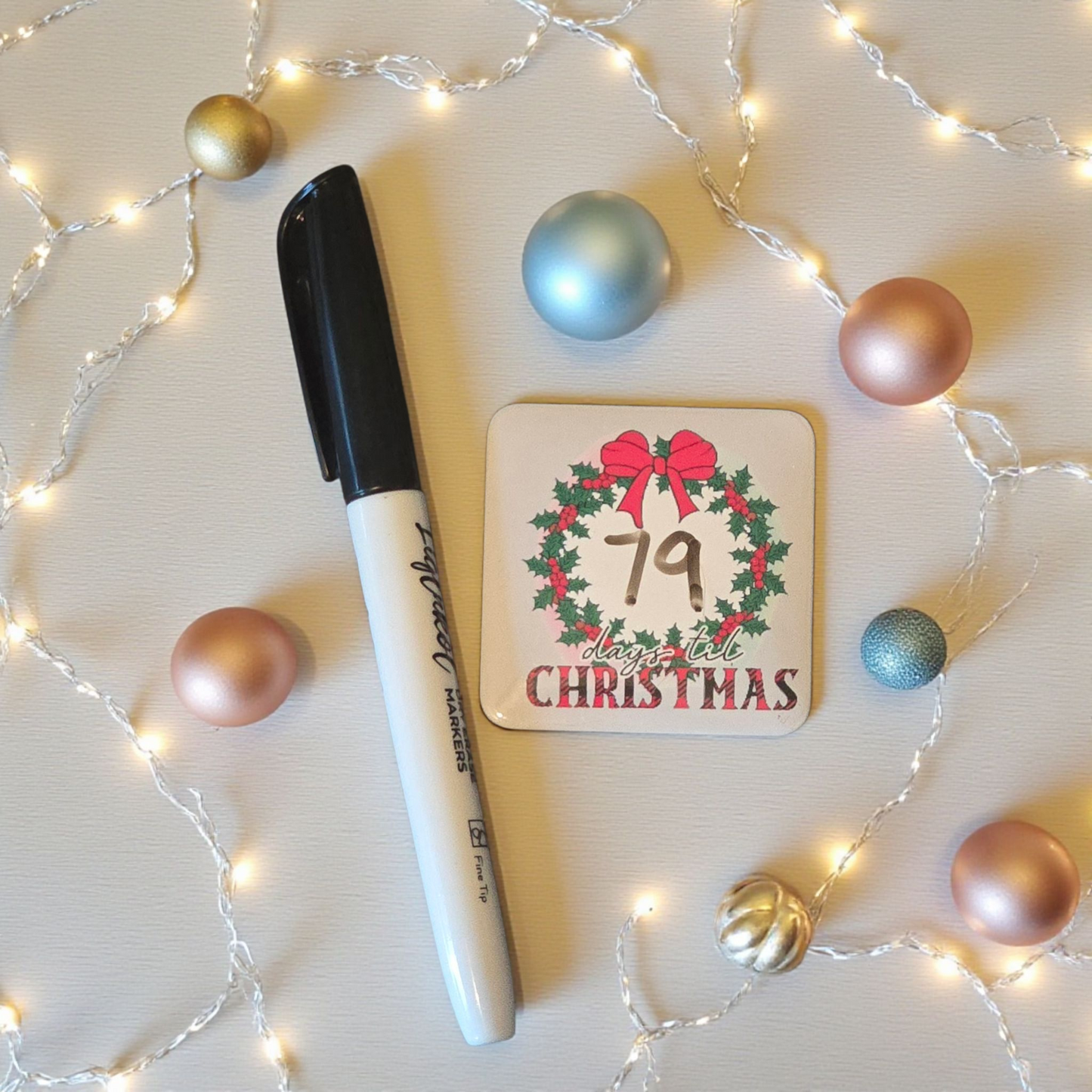 Days til Christmas dry erase magnet