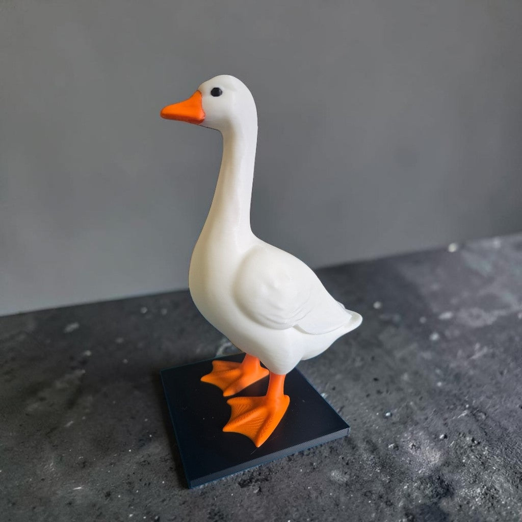 3D printed desk goose and accessories