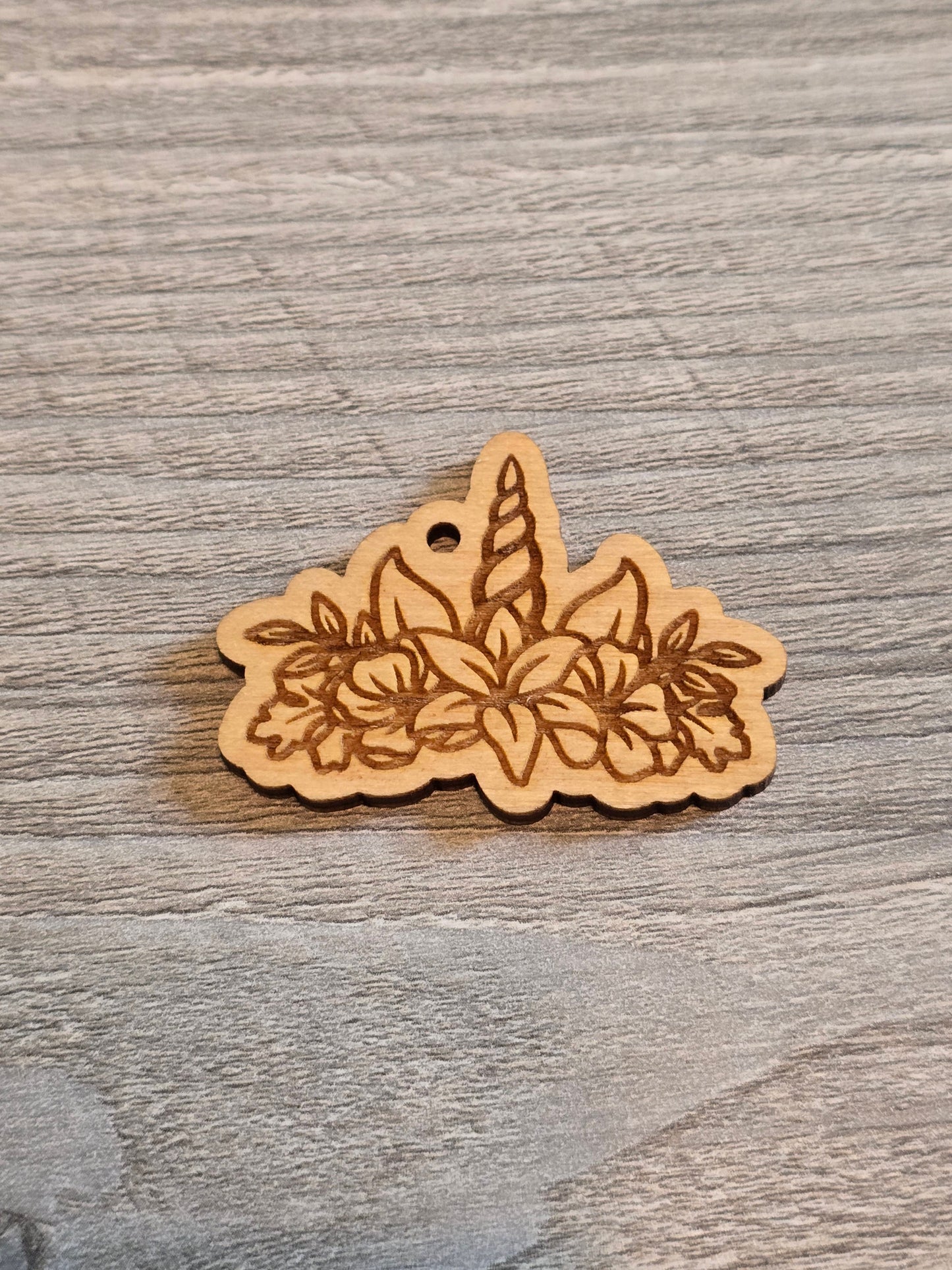 Floral animal keychains