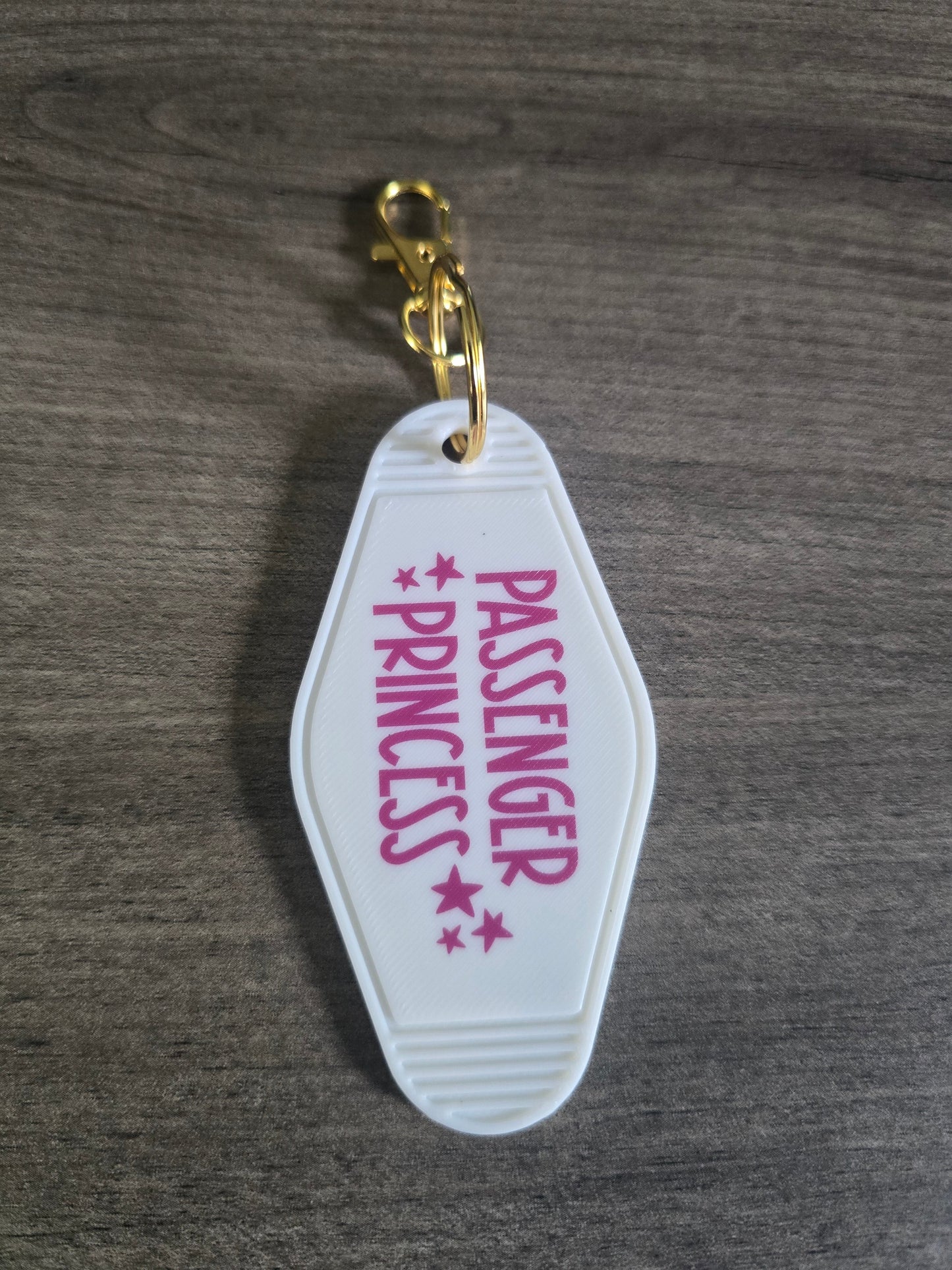 3D printed & UV printed motel keychain sarcastic