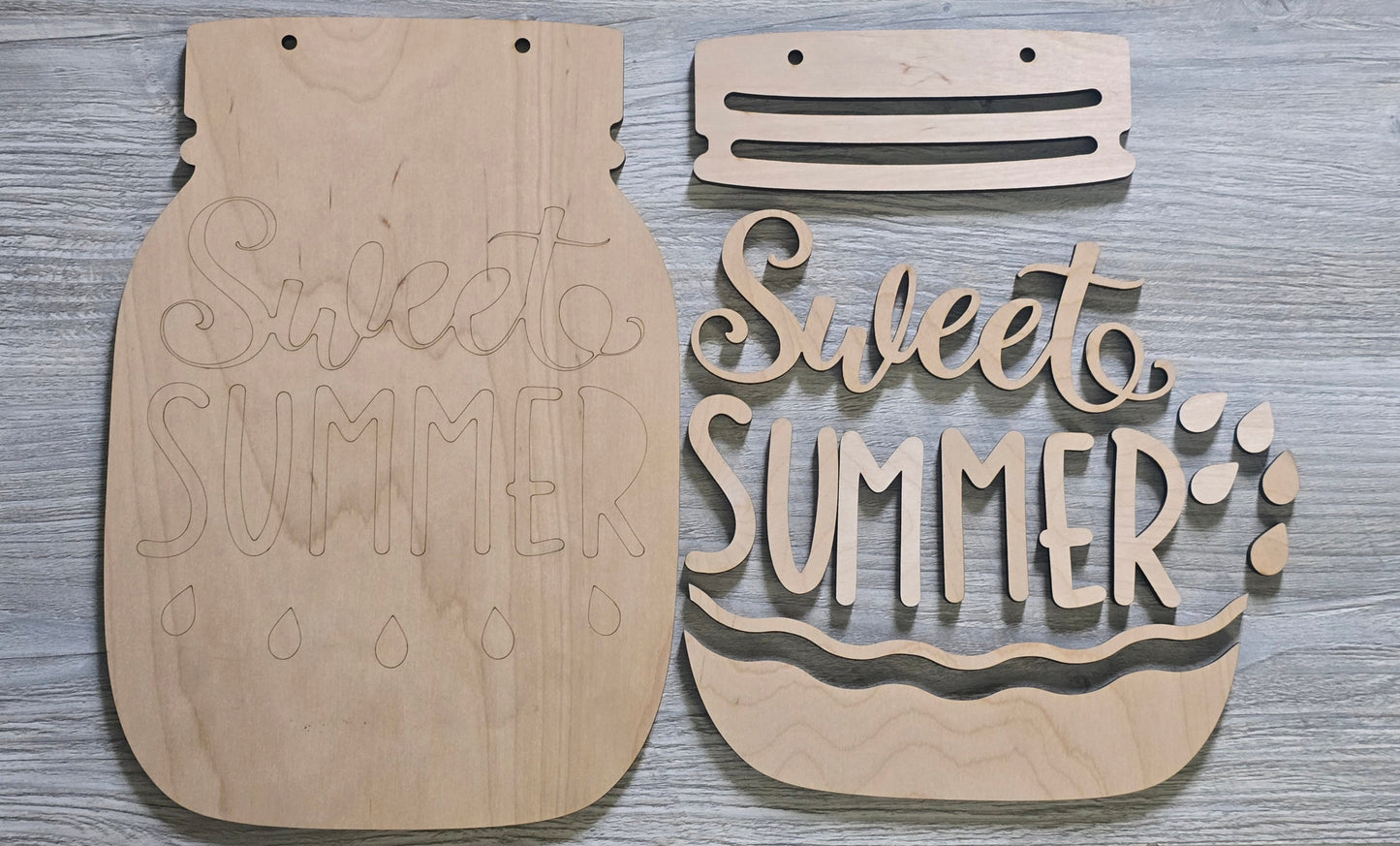 Mason jar signs DIY