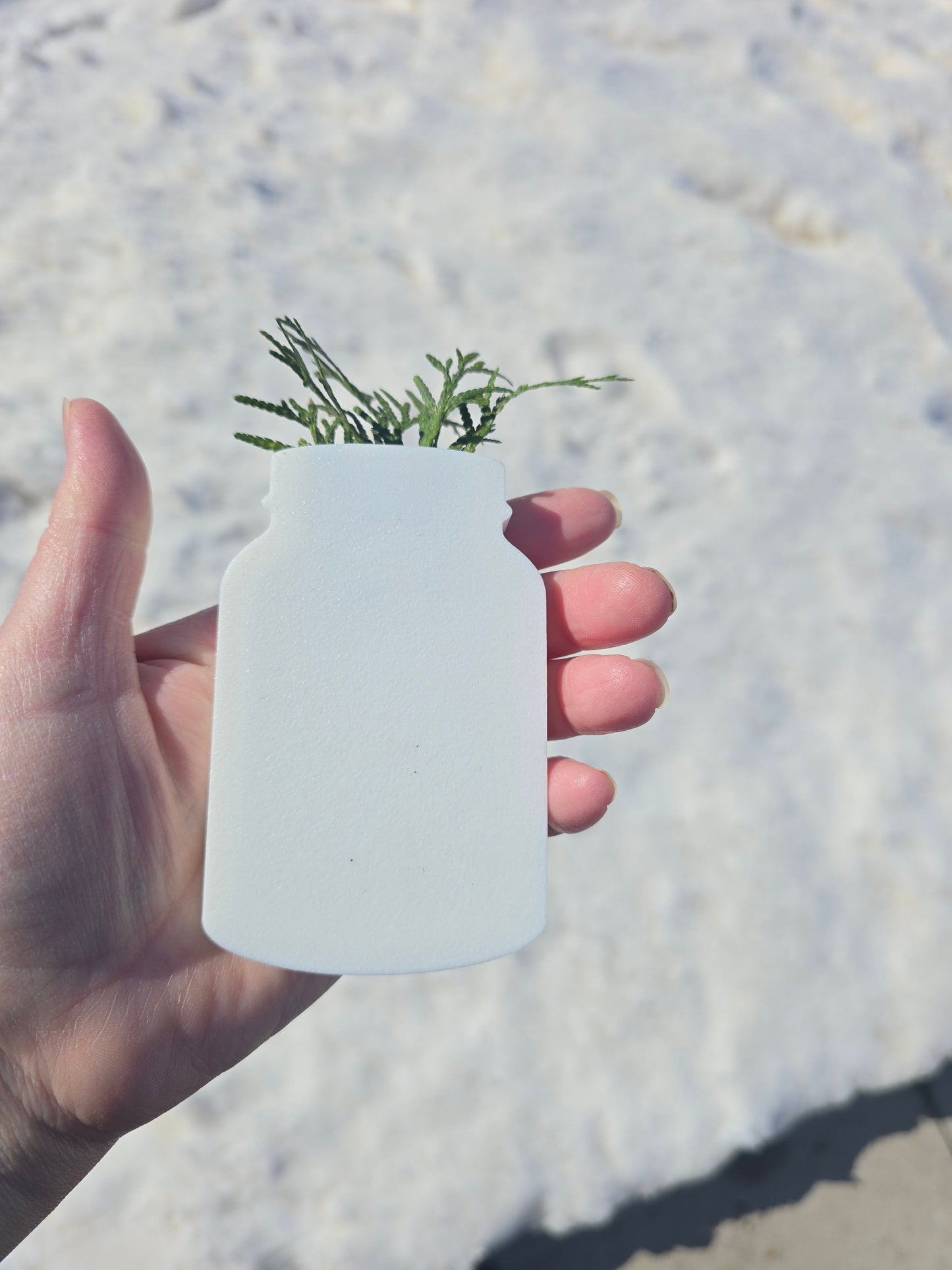 3D printed Flowers picked for Mason jar magnet flower holders personalized