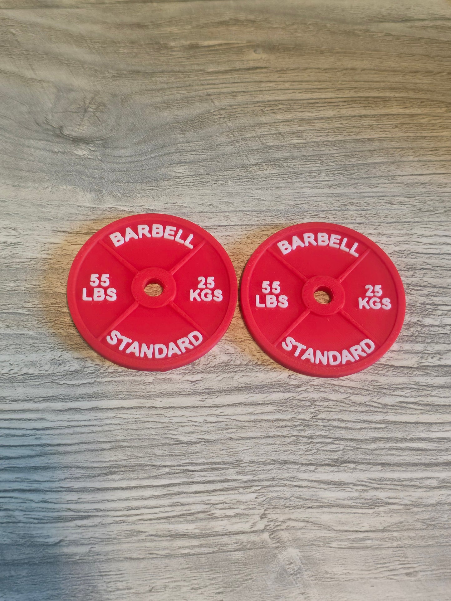3D printed Personal Bests weight Set personalized