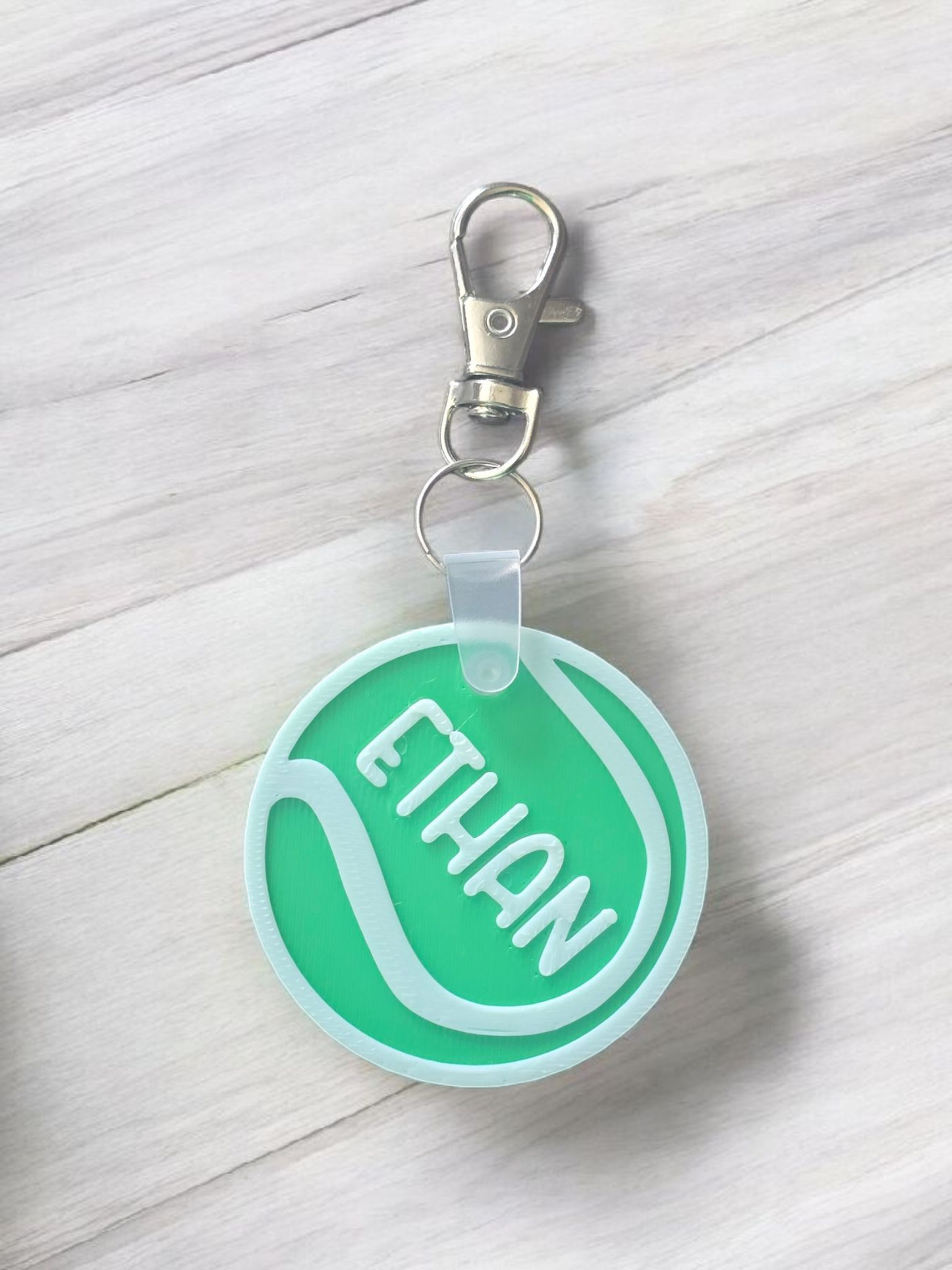 3D printed plastic sport keychains Personalized with name