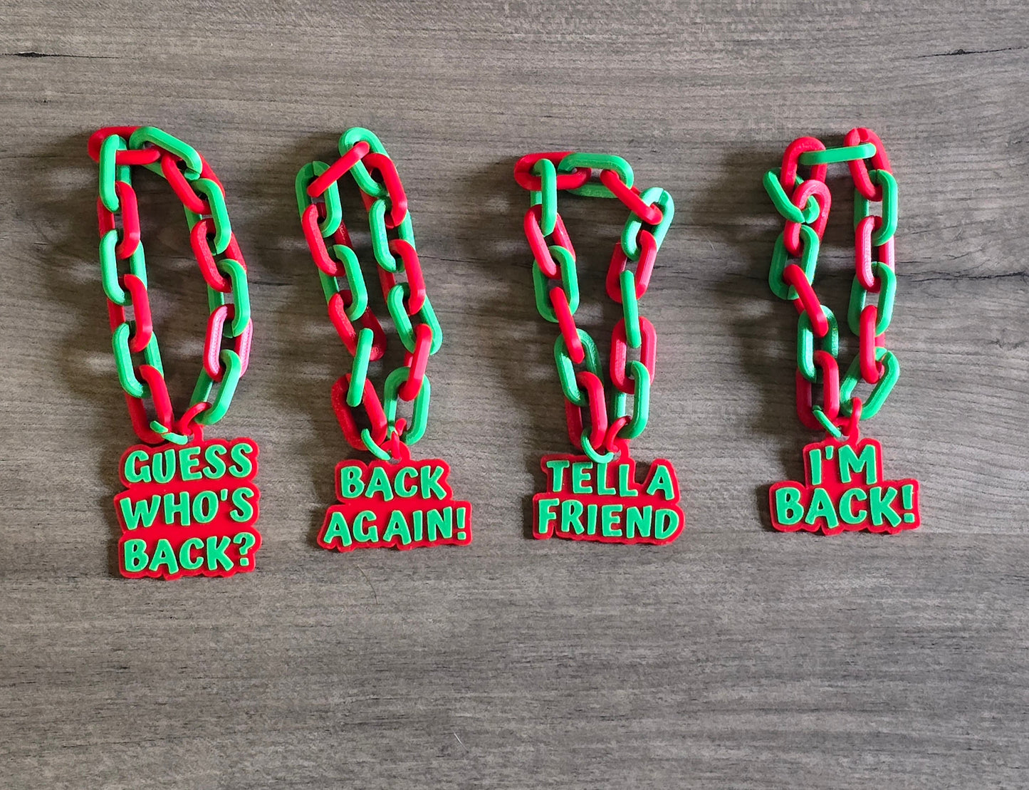3D printed elf Christmas necklace I'm back