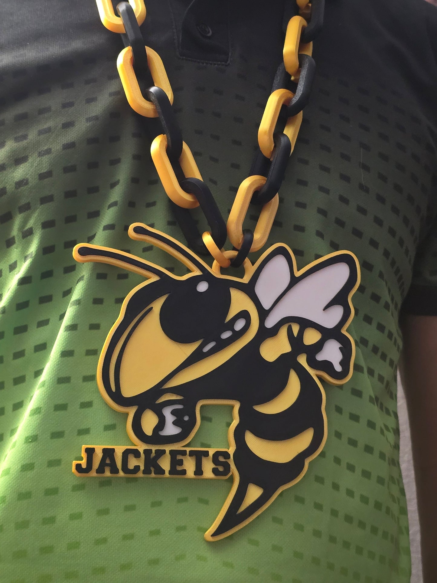 3D printed Hype Chain Necklace Personalized