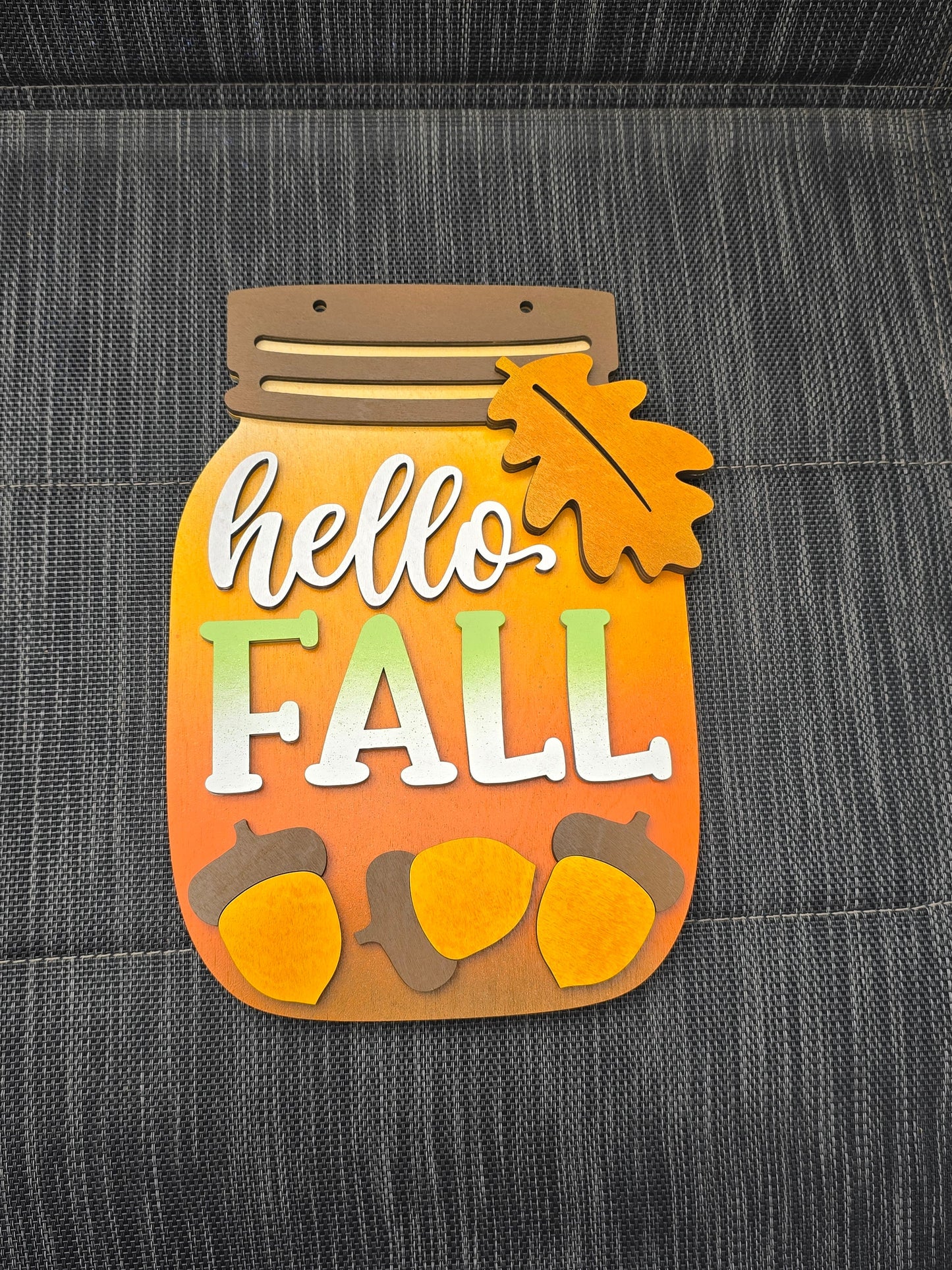 Finished Mason jar signs