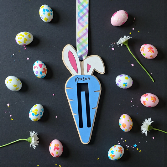Easter carrot money holder personalized