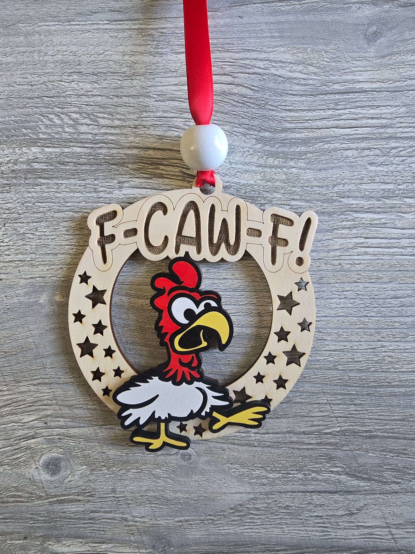 Cheeky F-CAW-F Christmas Ornament