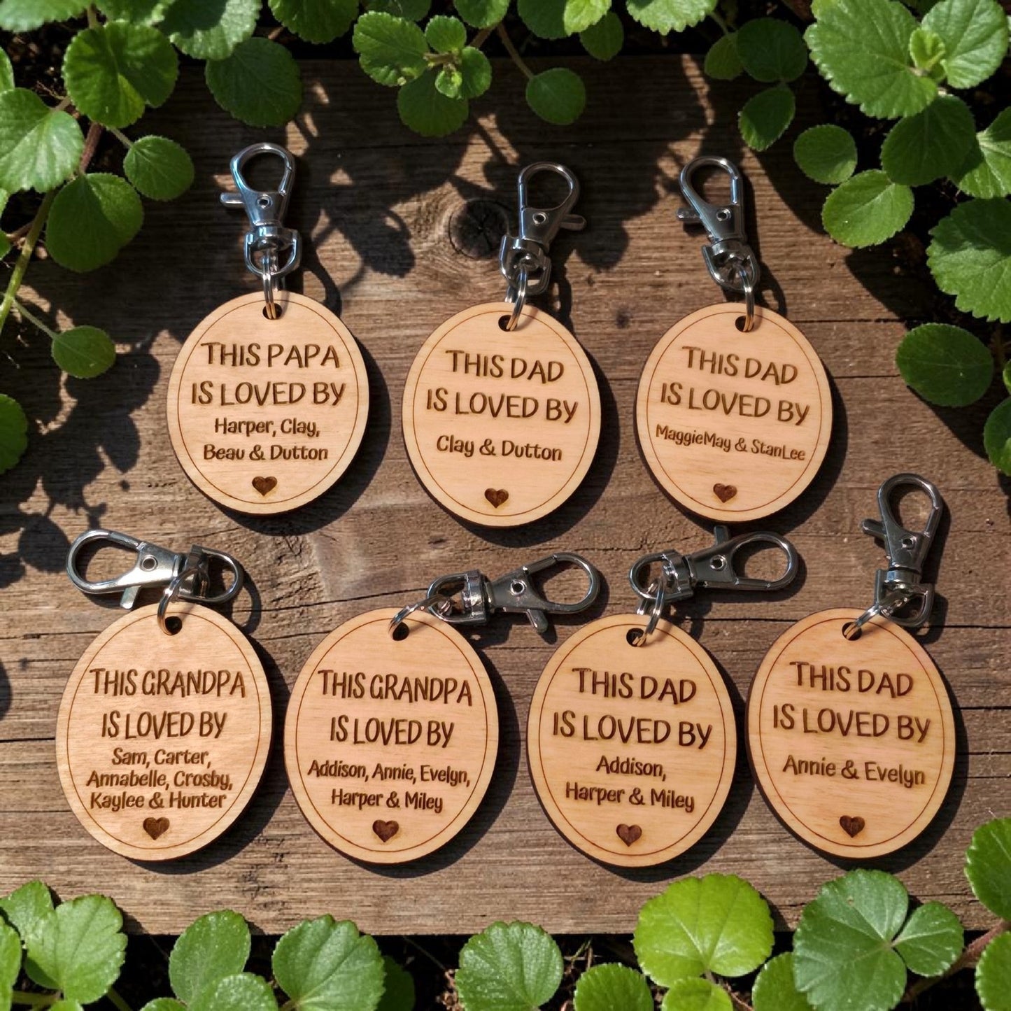 This Dad is loved by personalized with names