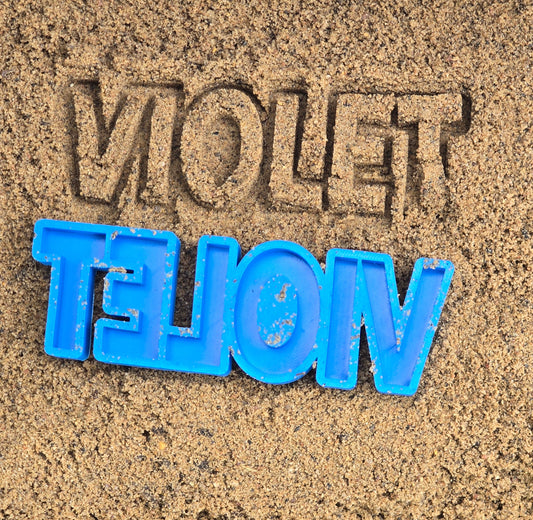 3D Printed Sandbox Name Stamp personalized max 10 letters