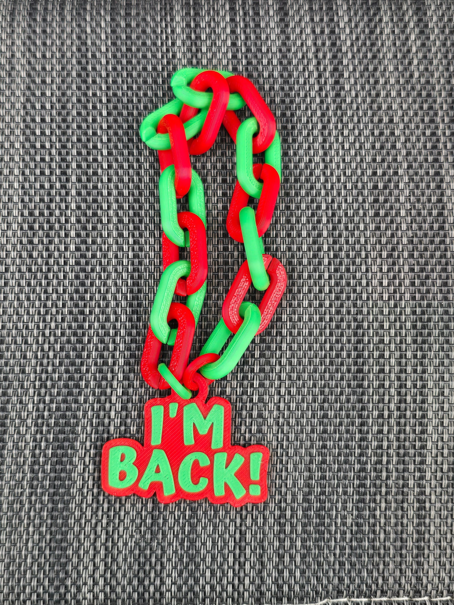 3D printed elf Christmas necklace I'm back