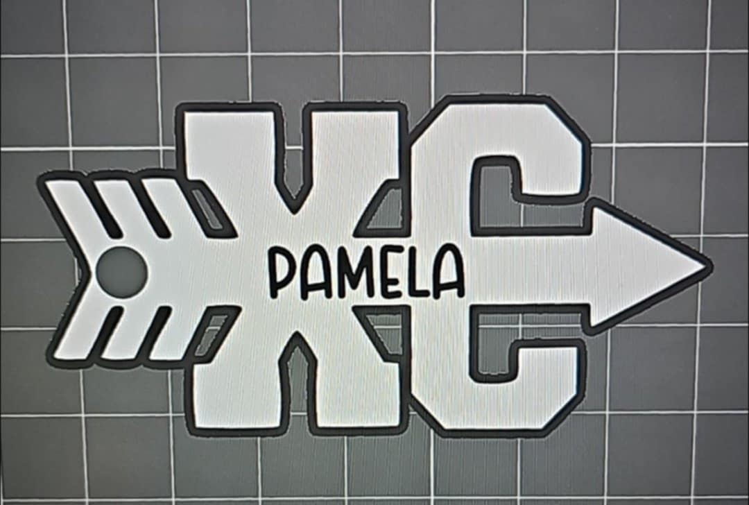 3D printed plastic sport keychains Personalized with name