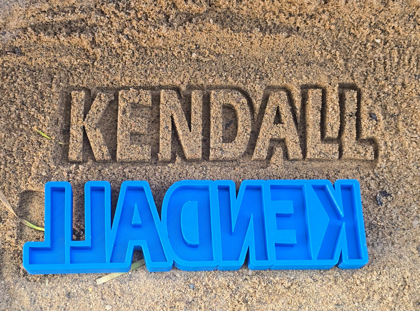 3D Printed Sandbox Name Stamp personalized max 10 letters