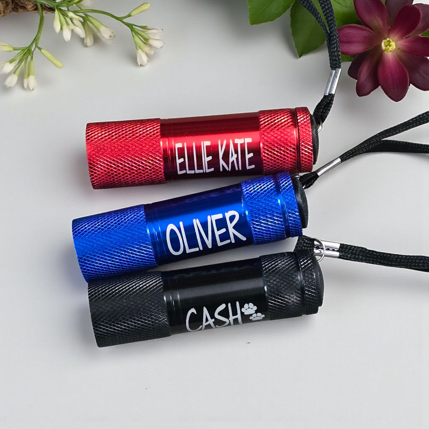 Mini Flashlight  NO BATTERIES!! Personalized