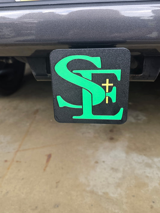 3D printed SE Logo hitch cover St Edmond Prom