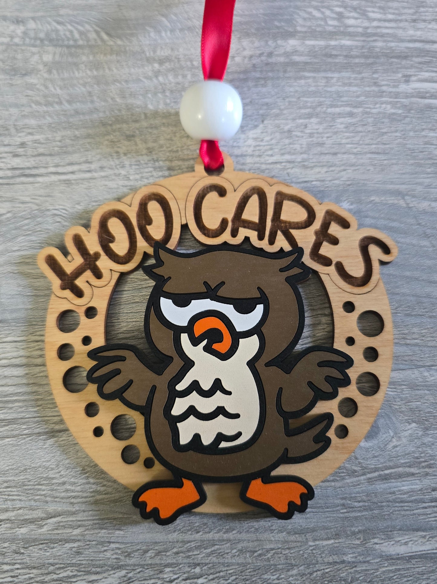 Cheeky F-CAW-F Christmas Ornament