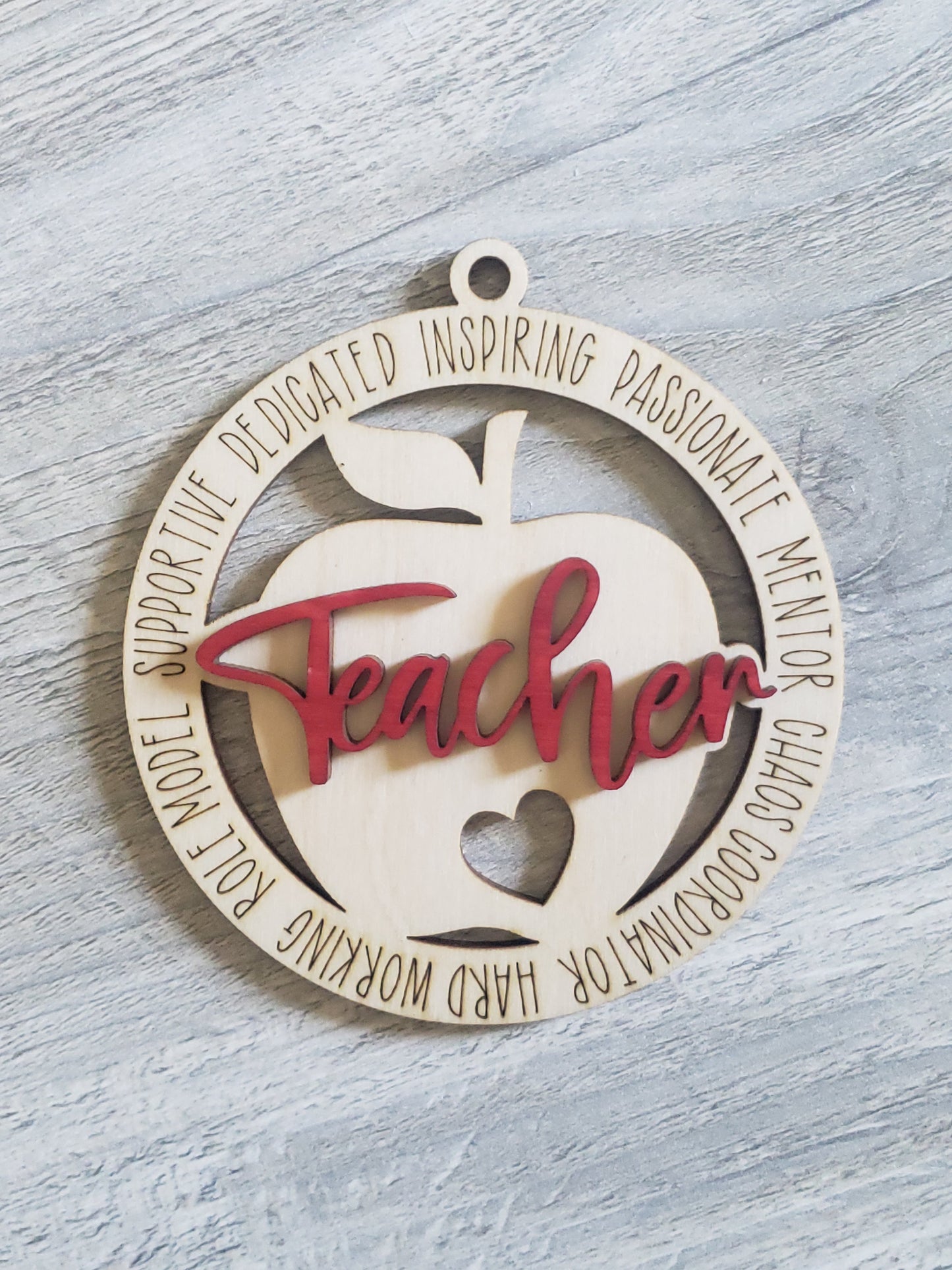 Teacher Bus Driver Principal Para APRN Nurse LPN CNA Childcare Provider Christmas Ornament