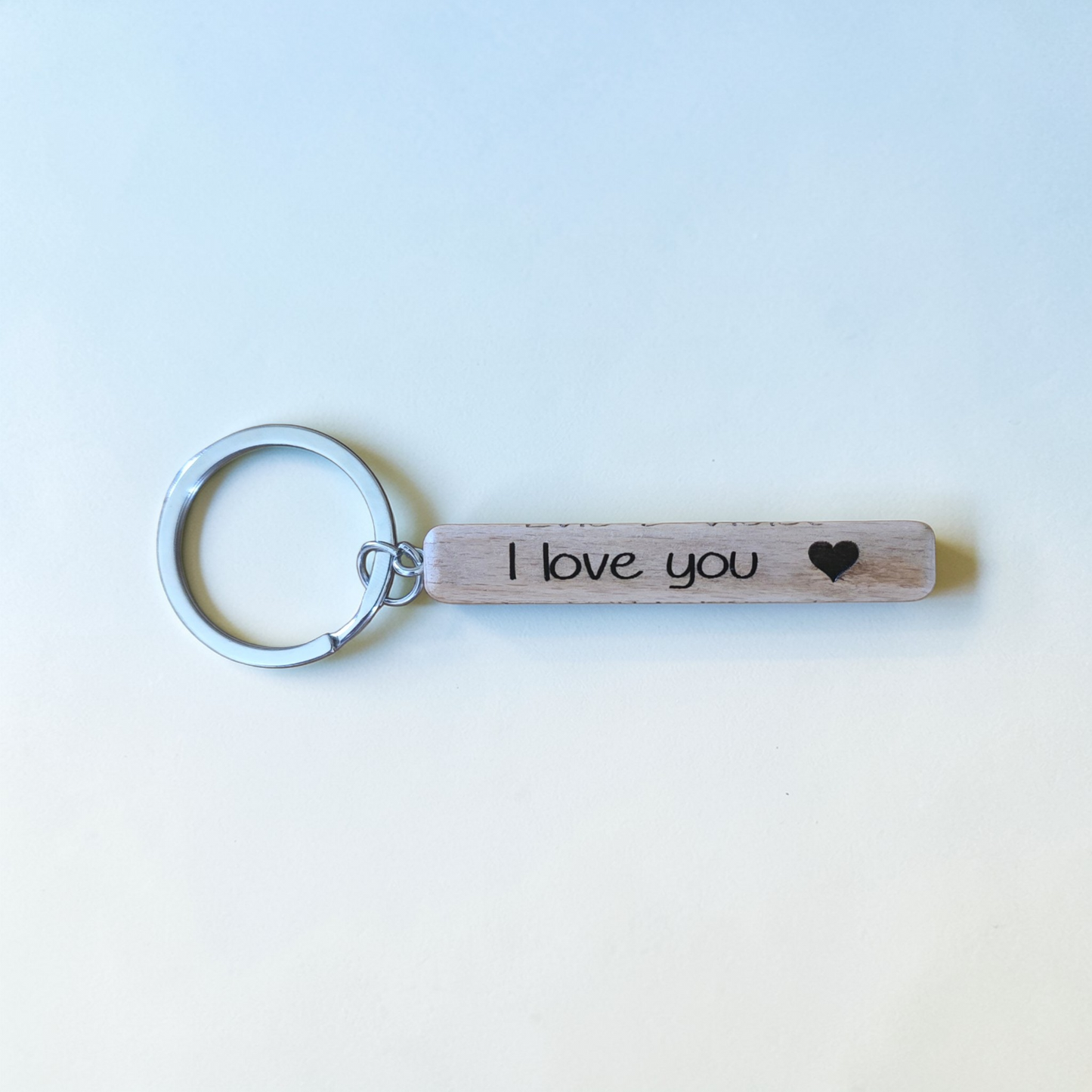 Rectangle keychain I love you this dad belongs to