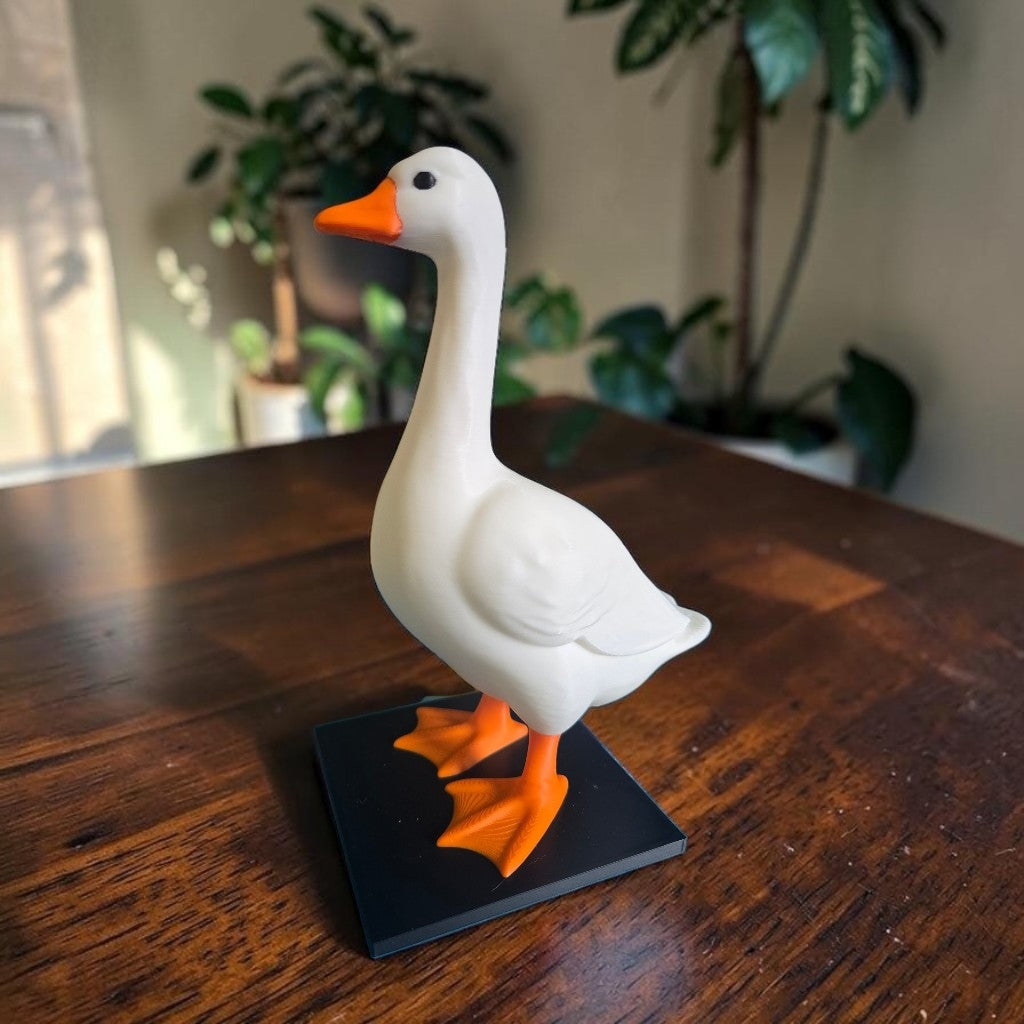 3D printed desk goose and accessories