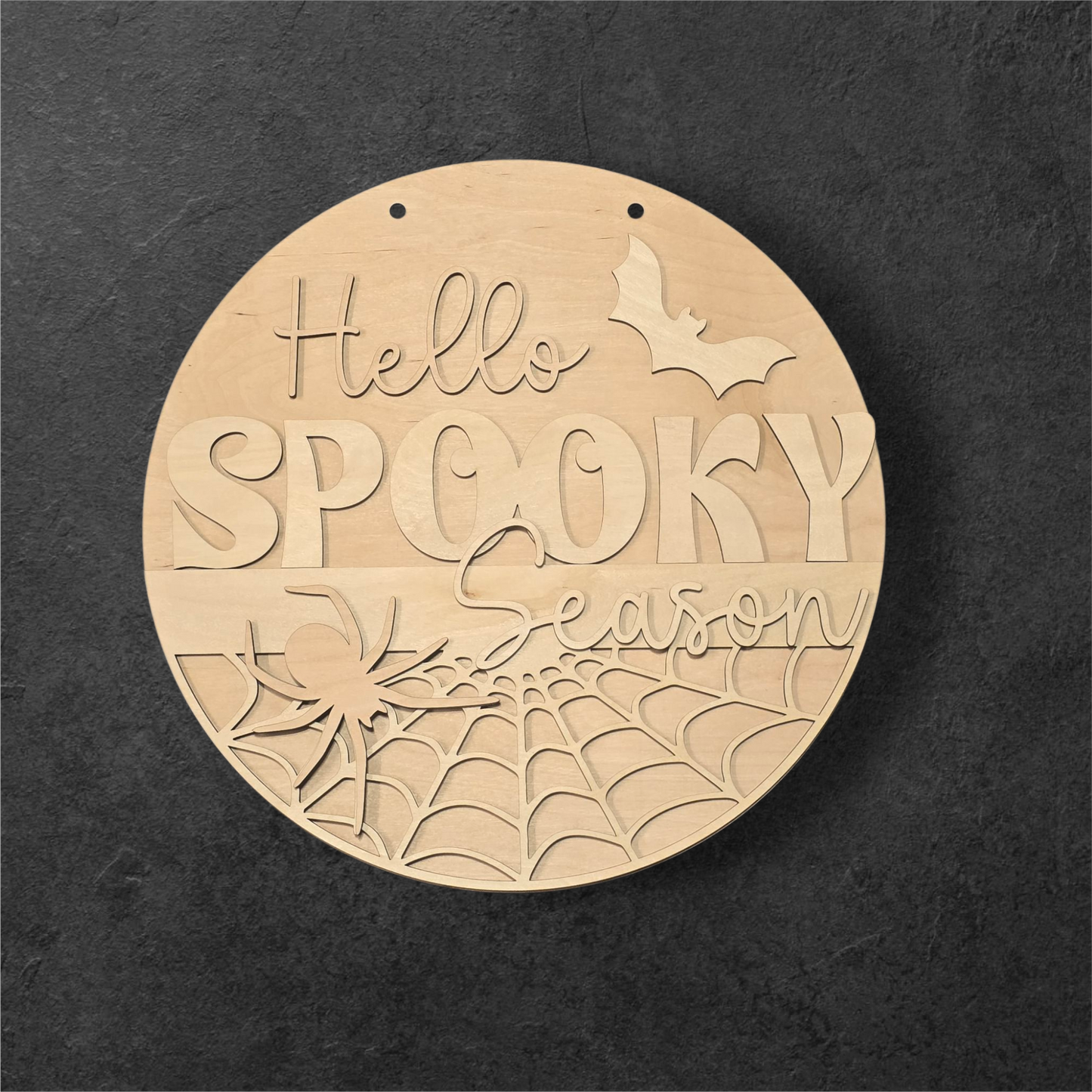 Hello Spooky Season 15" DIY Sign door hanger