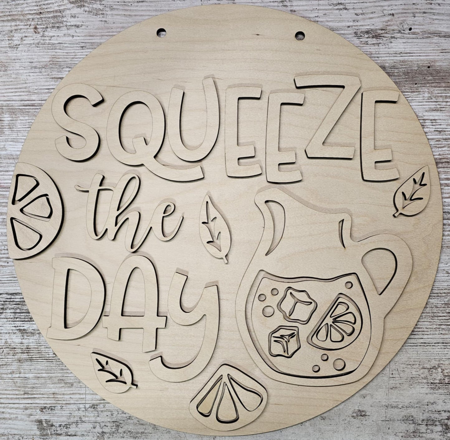 SALE Squeeze the Day 15" DIY Sign door hanger