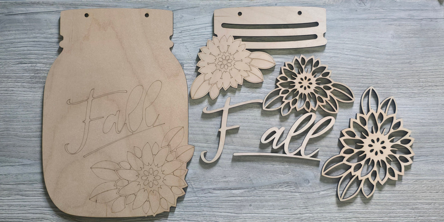 Mason jar signs DIY