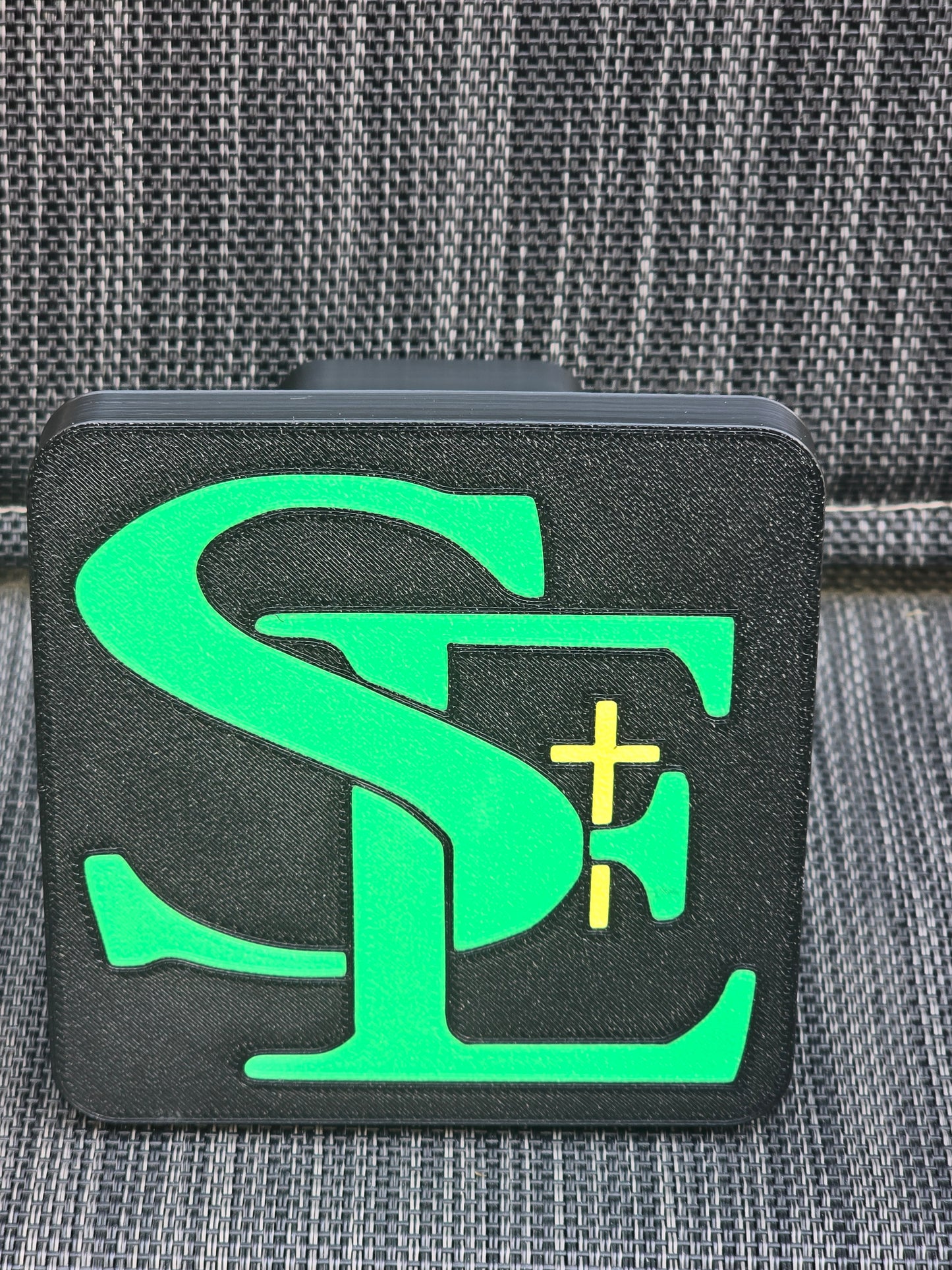 3D printed SE Logo hitch cover St Edmond Prom