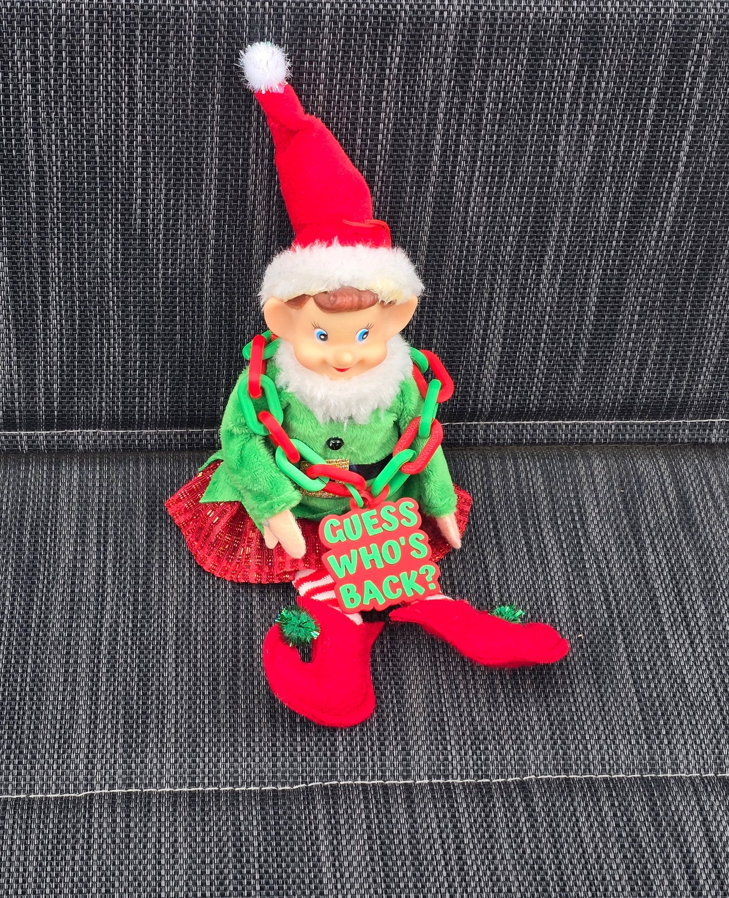 3D printed elf Christmas necklace I'm back