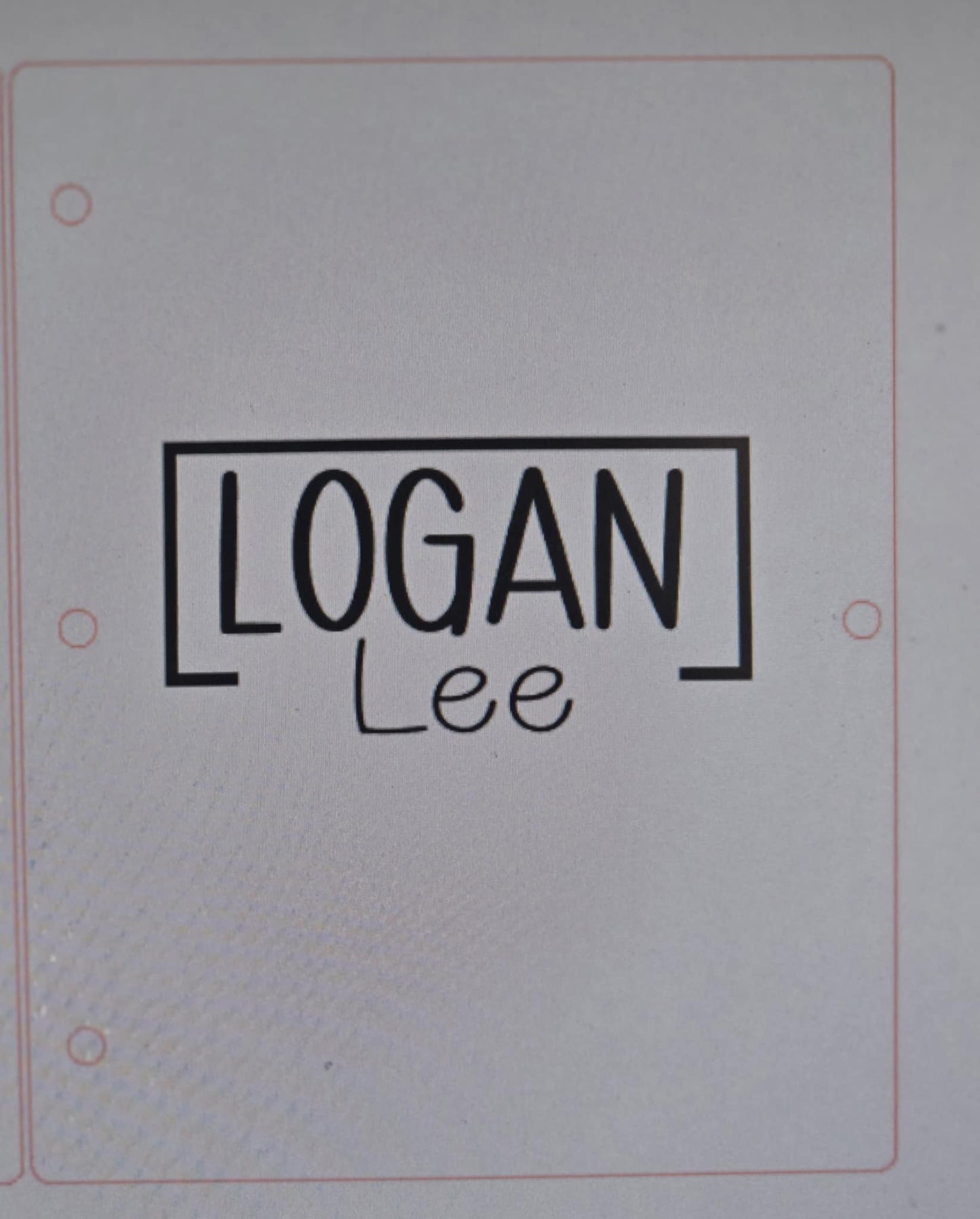 Artwork holder personalized