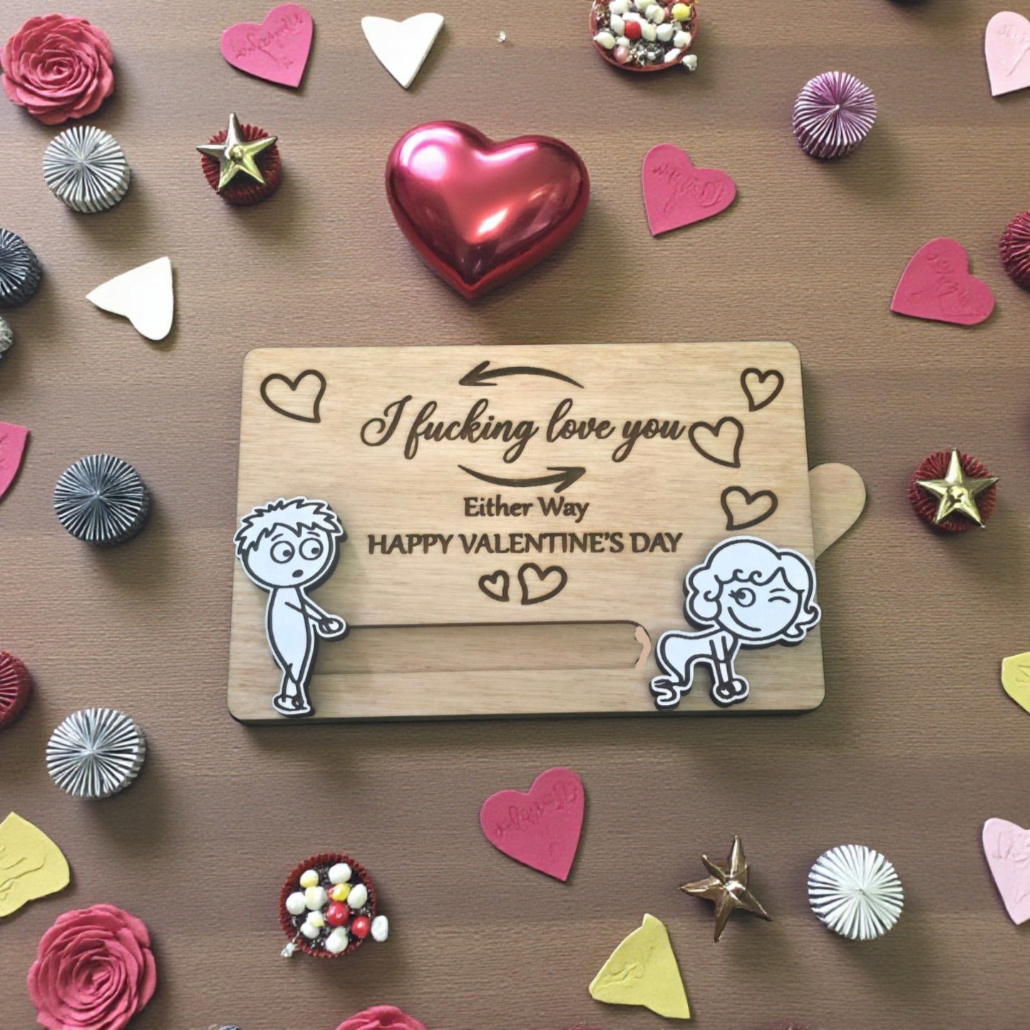 I fucking love you either way Happy Valentine's Day Personalized slider