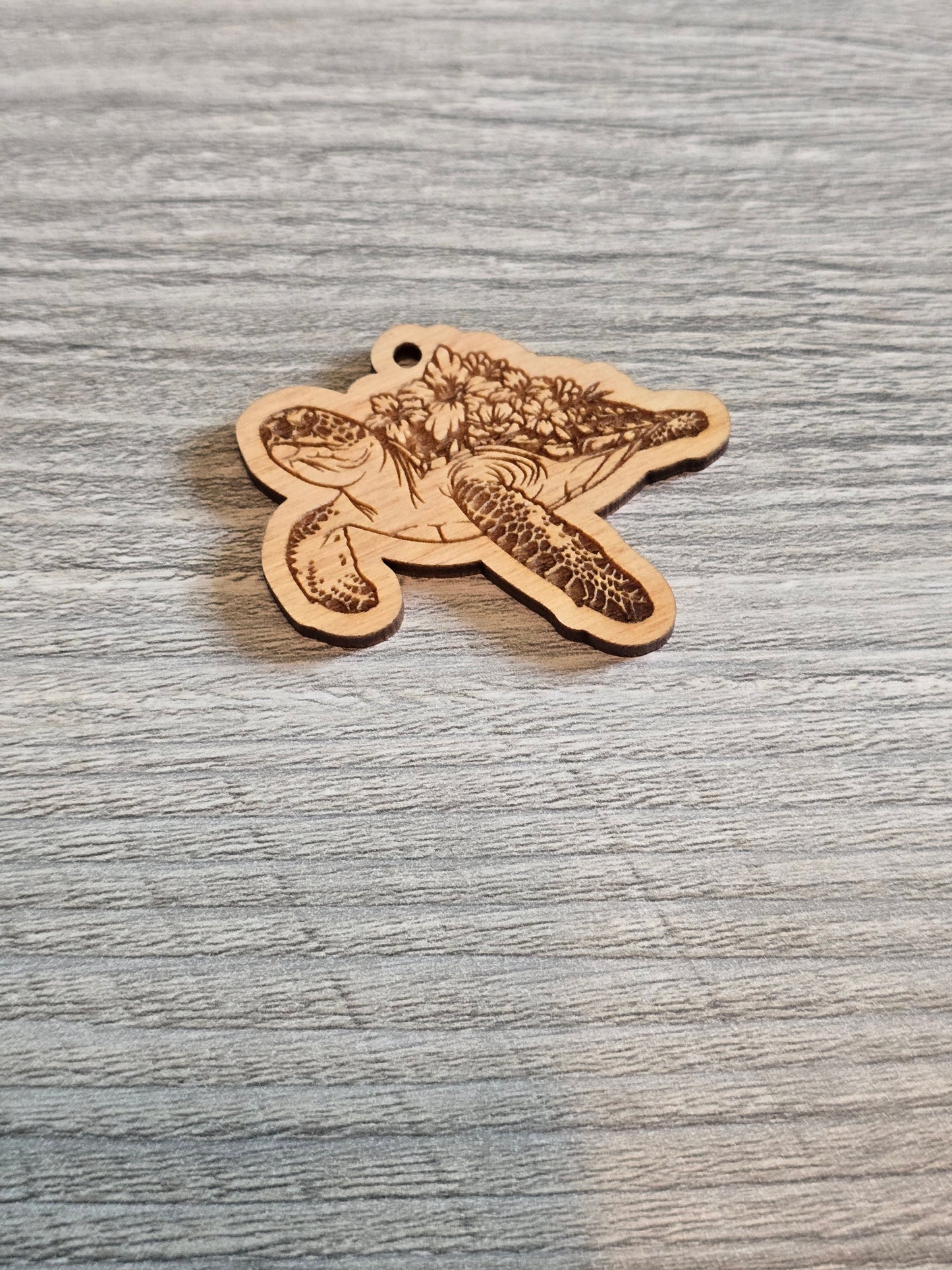 Floral animal keychains