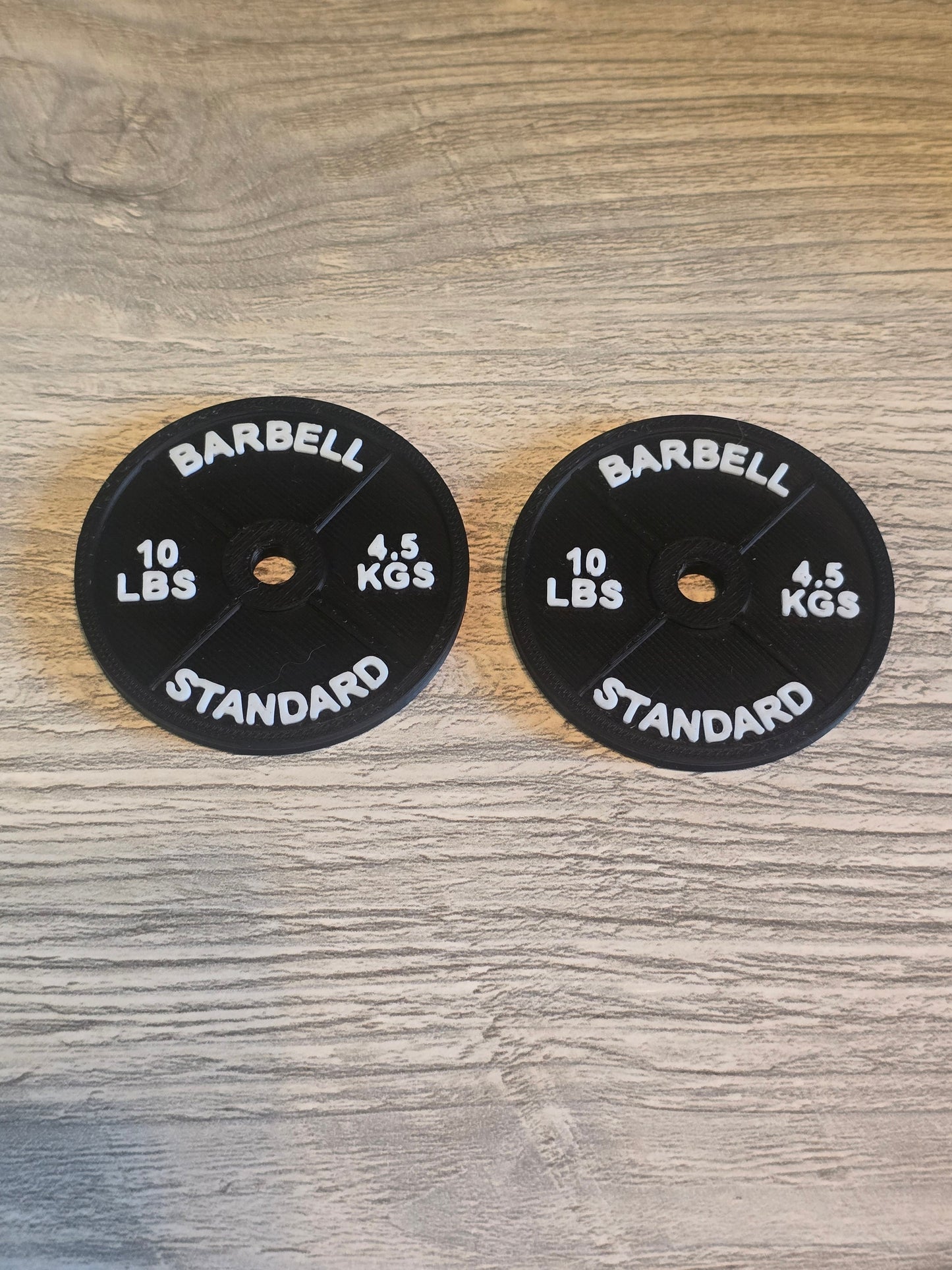 3D printed Personal Bests weight Set personalized