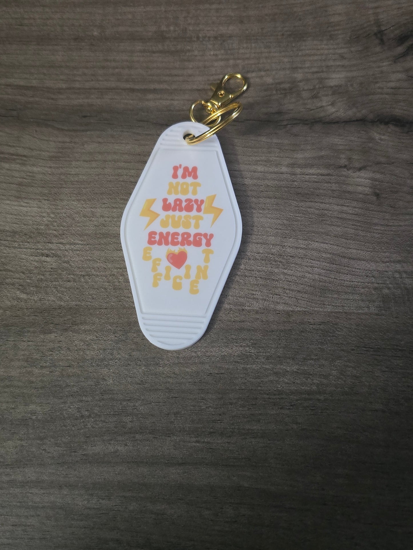 3D printed & UV printed motel keychain sarcastic