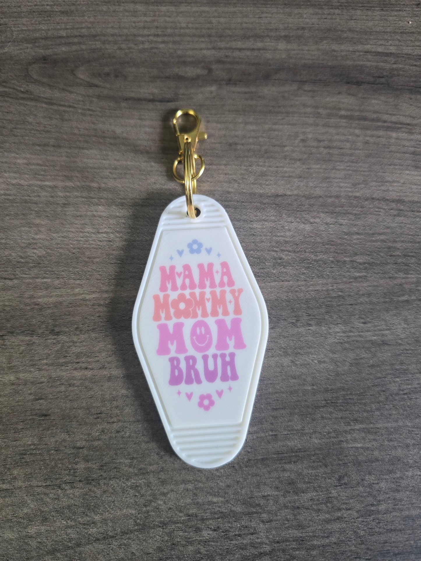 3D printed & UV printed motel keychain sarcastic