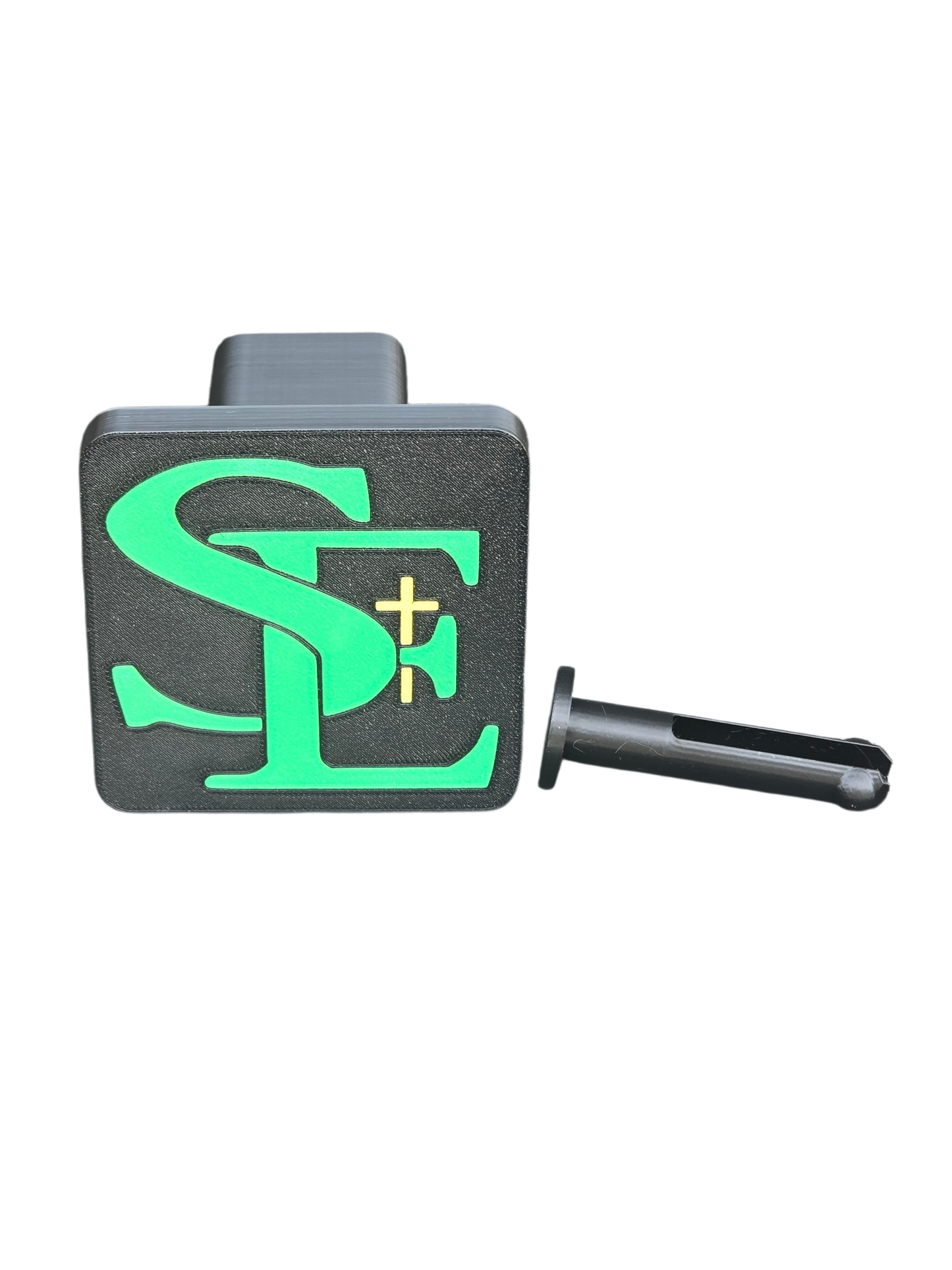 3D printed SE Logo hitch cover St Edmond Prom