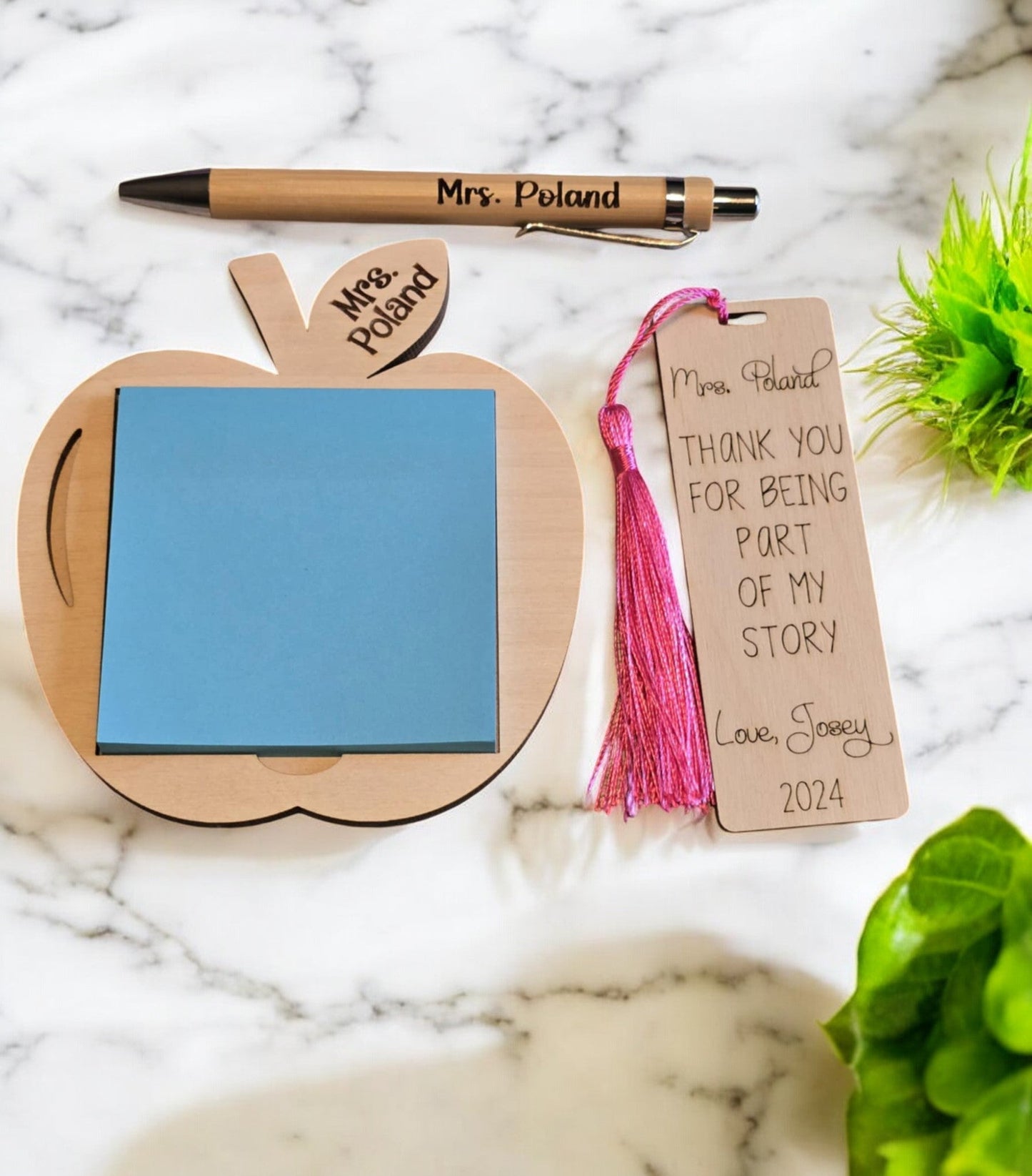 NEW with Lanyard Teacher bundle deal 1 name for all. Include Teacher's name and child's name for personalized items